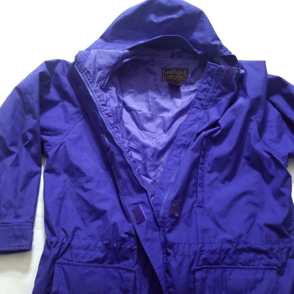 VINTAGE Eddie Bauer Purple Coat Cap Hood